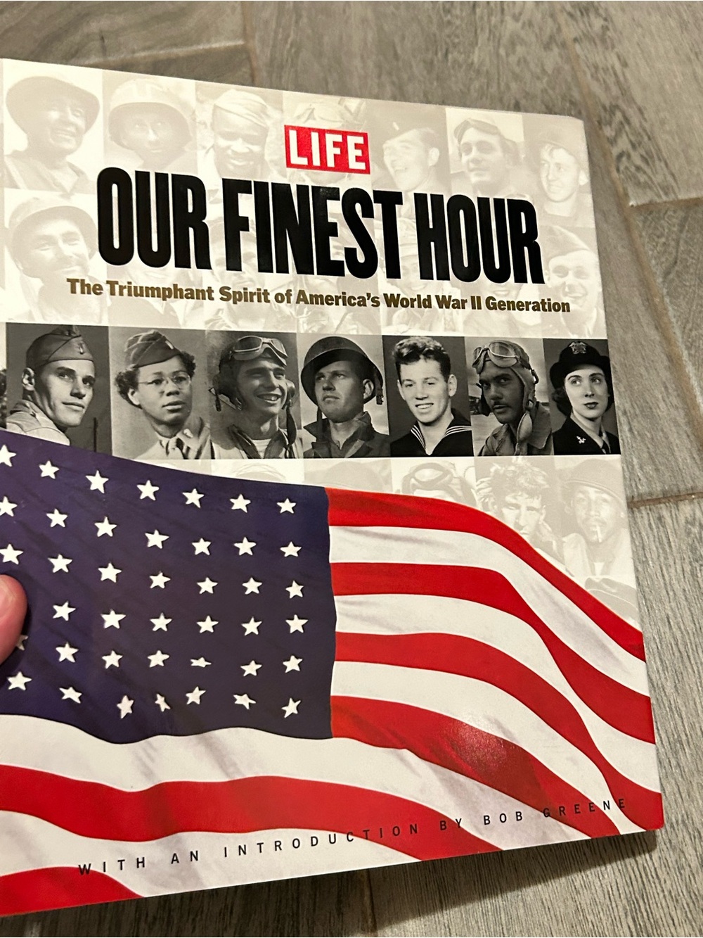 LIFE "Our Finest Hour" Illustrated WWII Book - American Flag Cover